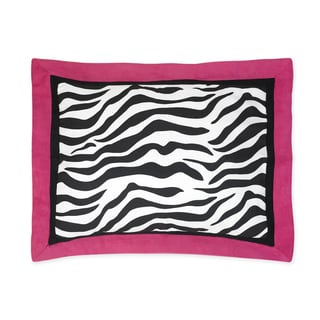 Pink Funky Zebra Collection Standard Pillow Sham by Sweet Jojo Designs