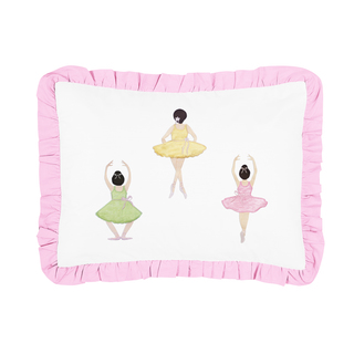 Ballerina Collection Standard Pillow Sham by Sweet Jojo Designs