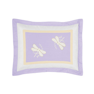Sweet Jojo Designs Purple Dragonfly Dreams Collection Standard Pillow Sham