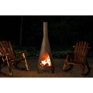 Sunjoy Colby 55-inch Contemporary Steel Chiminea
