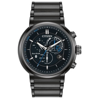 Citizen Smart Eco-Drive Men's Black Ion-plated Stainless Steel Watch