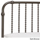 Gulliver Vintage Antique Spiral Queen Iron Metal Bed by INSPIRE Q