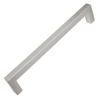 Gliderite 6.25-inch CC Solid Square Cabinet Bar Pull Handle Satin Nickel (Pack of 10 or 25)
