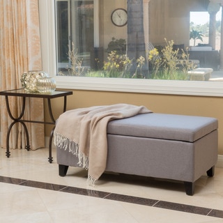 Breanna Fabric Storage Ottoman by Christopher Knight Home