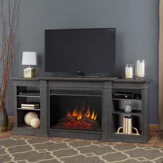 Real Flame Eliot Antique Grey Grand Electric Fireplace