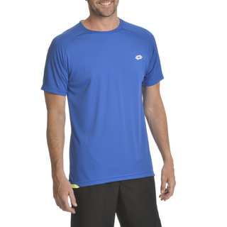 Lotto Men's Polyester Grid Short-sleeve T-shirt