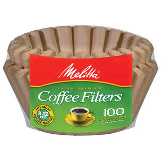Melitta 629092 8 To 12 Cup Natural Brown Basket Coffee Filters 100-count