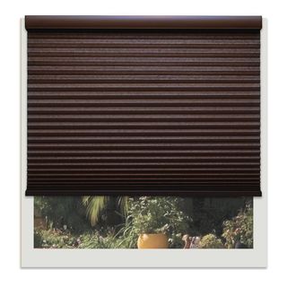 Linen Avenue Chocolate 58 to 59-inch Wide Custom Cordless Light Filtering Cellular Shade