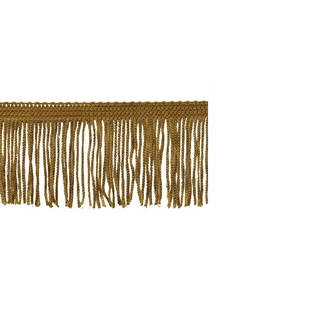 Gold Polyester 10-yard 2-inch Chainette Fringe Trim Reel
