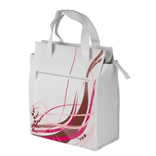 Ventura Amsterdam White Nylon Single Side Zipper Pannier Fashion Bag