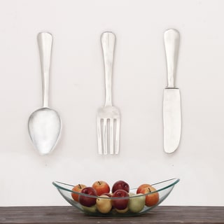 Urban Designs Aluminum 3-piece English Utensil Wall Art