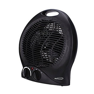 Brentwood Black 2-in-1 Portable Fan Heater