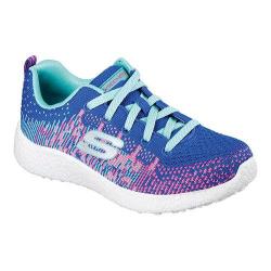 Girls' Skechers Burst Ellipse Athletic Shoe Blue/Hot Pink