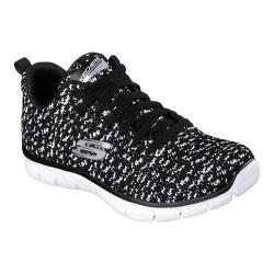 Women's Skechers Relaxed Fit Empire Connections Walking Sneaker Black/White