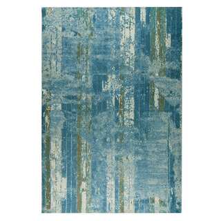 M.A.Trading Hand-woven Hayward Light Blue/Beige (4'x6')