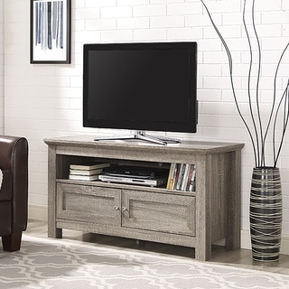 44-inch Wood TV Stand - Driftwood