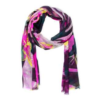 Saachi Women's Tropical Forest Modal Scarf (India)