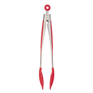 Colourworks 5141750 12" Red Silicone Tongs