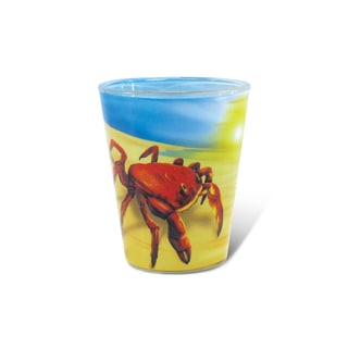 Puzzled Full Crab Shot Glass