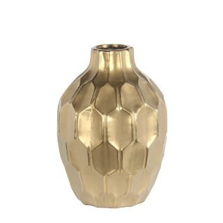 Privilege Gold-colored Ceramic Large Vase