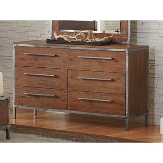 Coaster Company Eclectic Brown and Grey Wood and Metal Dresser