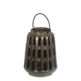 Privilege Brown Small Ceramic Lantern