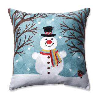 Pillow Perfect Winter Wonderland Frost 16.5-inch Throw Pillow