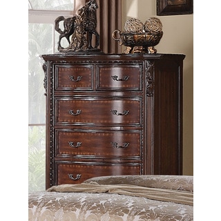 Coaster Company Cherry/Cappuccino Wood 5-drawer Chest