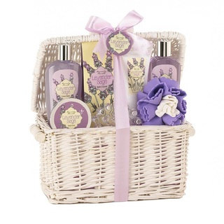 Bath and Body Lavender and Sage Scent Gift Basket