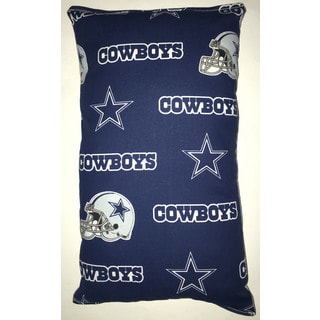 Lillowz NFL Dallas Cowboys Reversible 9 inch x 16 inch Rectangular Throw Pillow