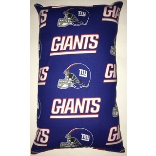 Lillowz NFL New York Giants Cotton Blend 9-inch x 16-inch Rectangular Throw Pillow