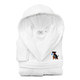 preview thumbnail 2 of 0, Sweet Kids White Turkish Cotton Hooded Terry Bathrobe with Embroidered Holiday Scottie Dog