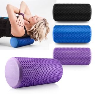 Gearonic Portable Drink EVA Yoga Grid Foam Roller Massage Gym Fitness