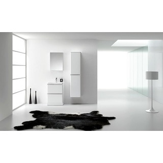 Eviva Glazzy 24-inch High Glossy White Floor Mount Modern Bathroom Vanity