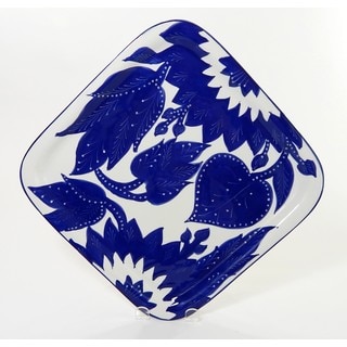 Le Souk Ceramique Jinane Design Square Stoneware Platter (Tunisia)
