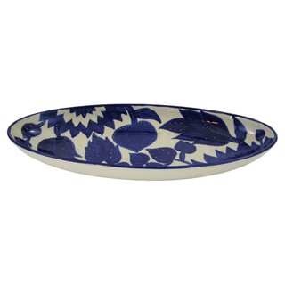 Extra Large Stoneware Oval Platter  Jinane Design, by Le Souk Ceramique
