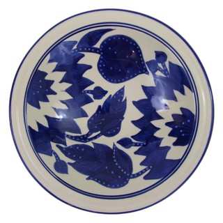 Le Souk Ceramique Jinane Design Small Stoneware Serving Bowl (Tunisia)