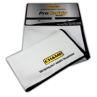 Champ Pro Caddy White Microfiber Golf Towel