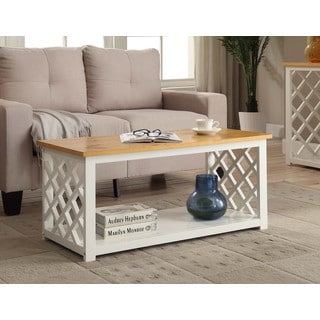 Convenience Concepts 'Cape Cod' White Wood Coffee Table