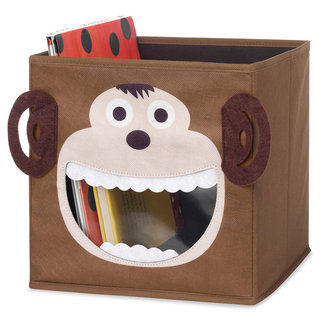 Whitmor 6256-4925-MONKY Brown Monkey Collapsible Storage Cube