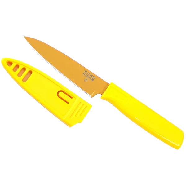 Kuhn Rikon 2816 4" Blade Yellow Paring Knife. Opens flyout.