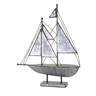 Ahoy Galvanized Sailboat