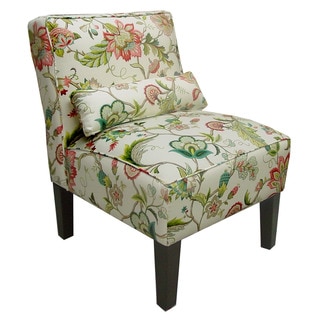 Skyline Furniture Brissac Jewel/Espresso Linen-blend/Pine Armless Chair