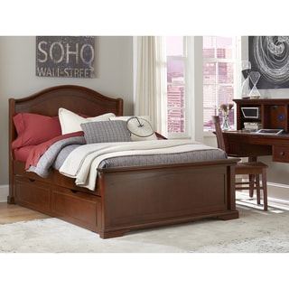 Walnut Street Morgan Chestnut Brown Arched Panel Bed with Trundle