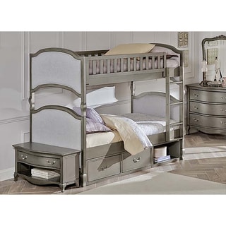 Kensington Victoria Antique Silver Twin-over-twin Bunk with Storage