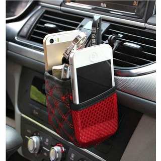 Multipurpose Car Vent Dash Pouch Cell Phone Pen Holder Storage Pocket Organizer