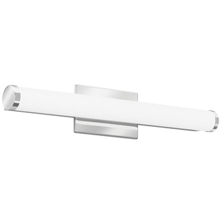 Lithonia Lighting Contemporary Cylinder 2-foot Chrome LED Vanity Light