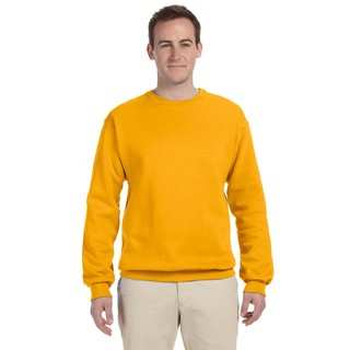50/50 Nublend Fleece Men's Crew-Neck Gold Sweater