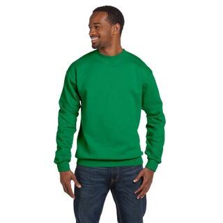 Comfortblend Ecosmart 50/50 Fleece Men's Crew-Neck Kelly Green Sweater