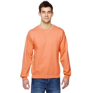 Sofspun Crew-Neck Men's Orange Sherbet Sweatshirt